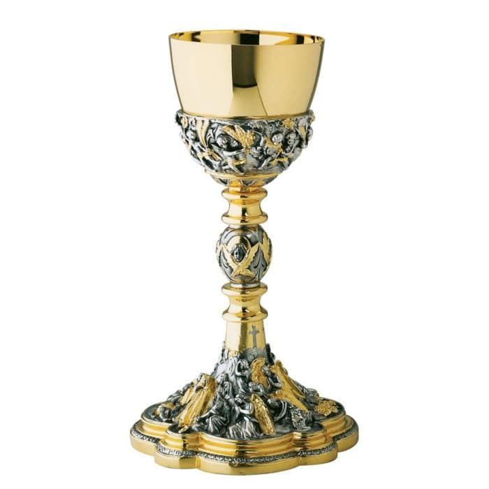 耶稣安葬与天使主题圣爵 - 高24厘米 Catholic religious art