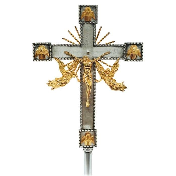 天使与福音书作者主题十字架32x43cm Catholic religious art