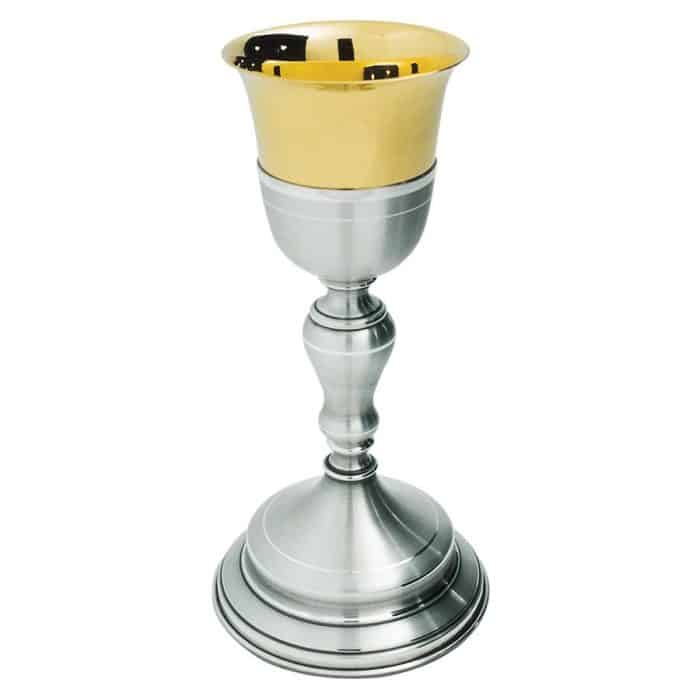 缎面圆形圣爵 - 高26厘米 Catholic religious art