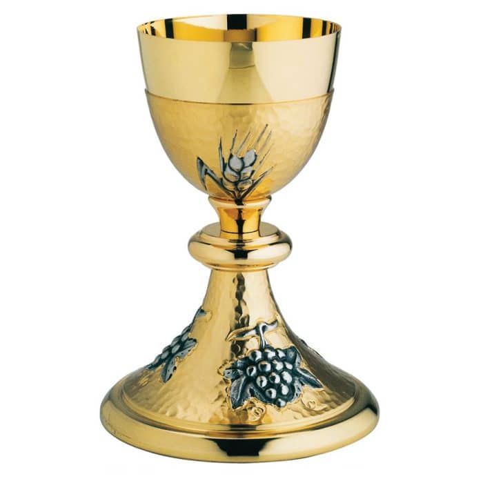 葡萄藤枝主题圣爵 - 高18厘米 Catholic religious art