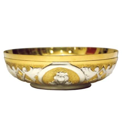 百合花装饰碗 - 直径15厘米