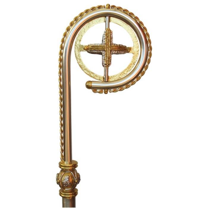 带十字架与福音书作者的牧杖 Catholic religious art