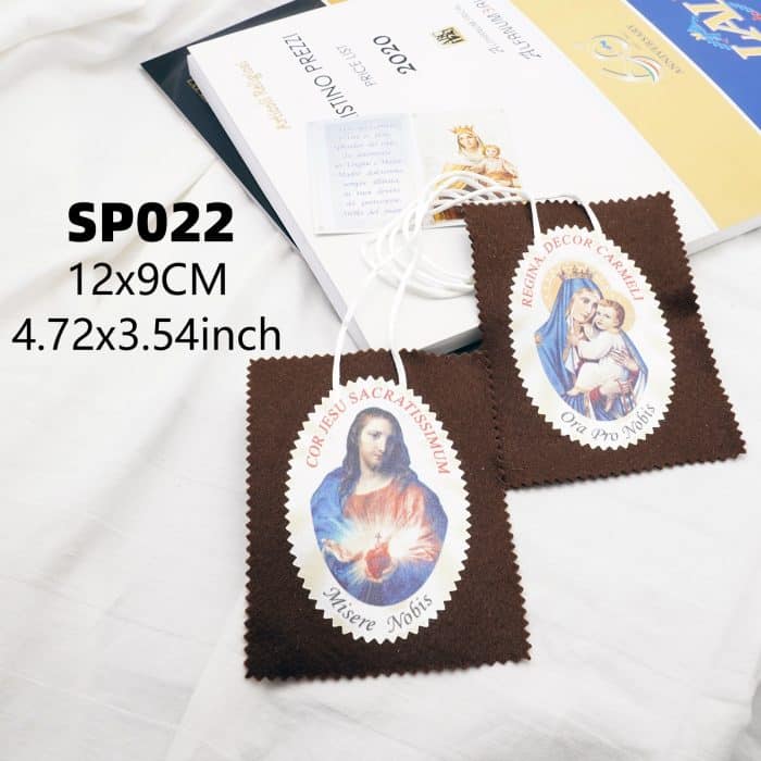 加尔默罗圣母圣带-带包装-卡片-12x9cm Catholic religious art