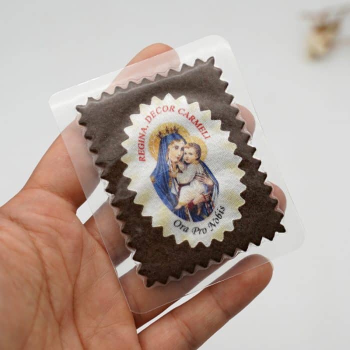 加尔默罗圣母圣带-带包装-卡片-7x5.5cm Catholic religious art