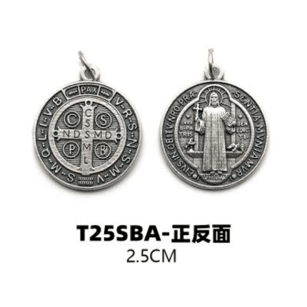 DIY小吊牌-本笃-锌合金-2.5cm