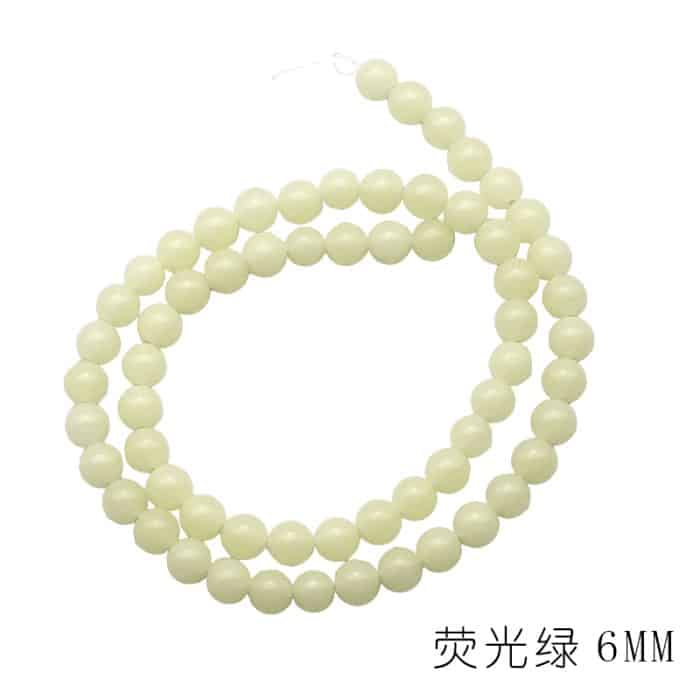 DIY珠子-夜光珠--荧光绿6mm（1条约60颗） Catholic religious art