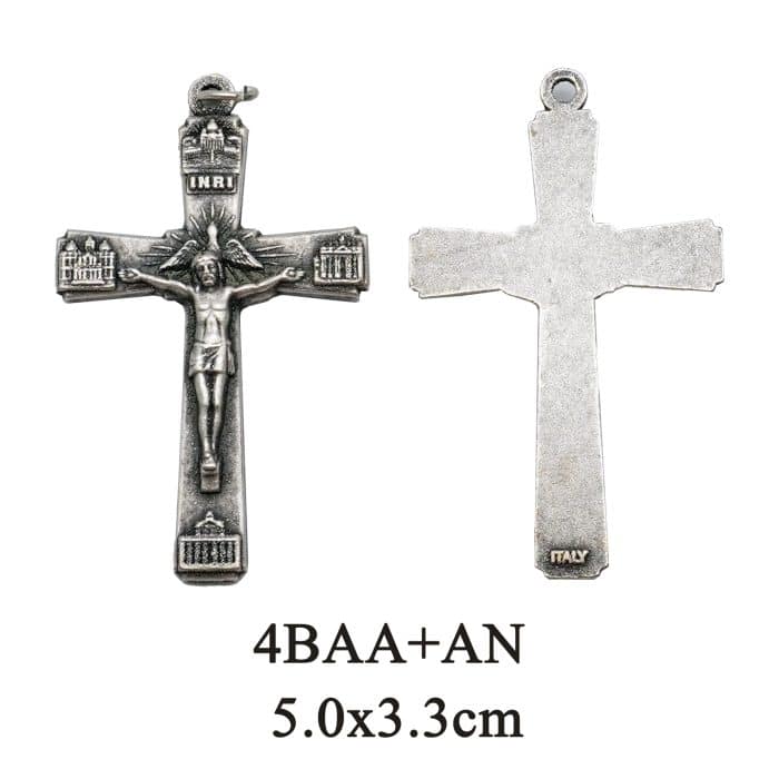 DIY十字架-四大殿-锌合金-5.0x3.3cm Catholic religious art