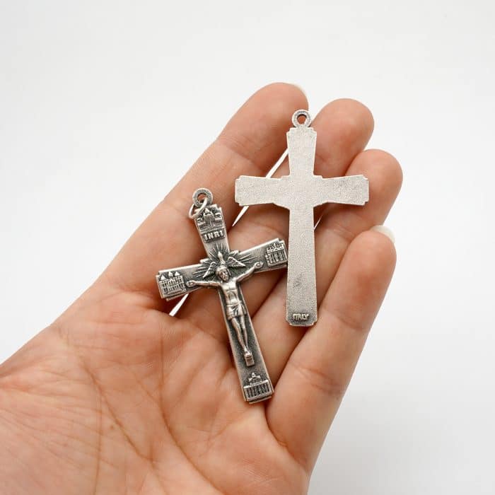 DIY十字架-四大殿-锌合金-5.0x3.3cm Catholic religious art