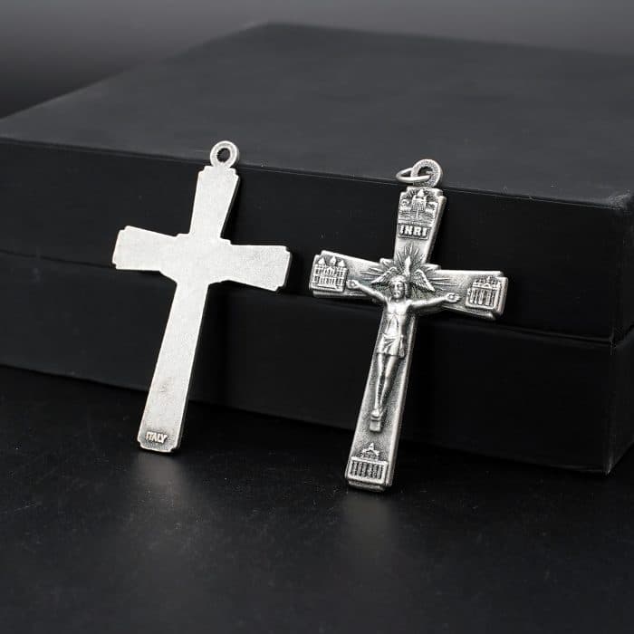 DIY十字架-四大殿-锌合金-5.0x3.3cm Catholic religious art