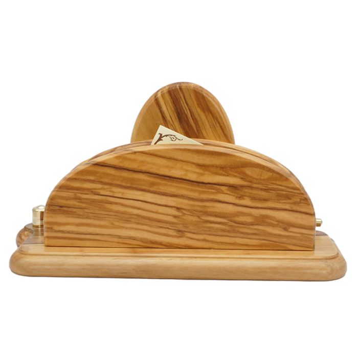 银浮雕橄榄木摆件-圣母抱耶稣-10x19x6.5cm Catholic religious art