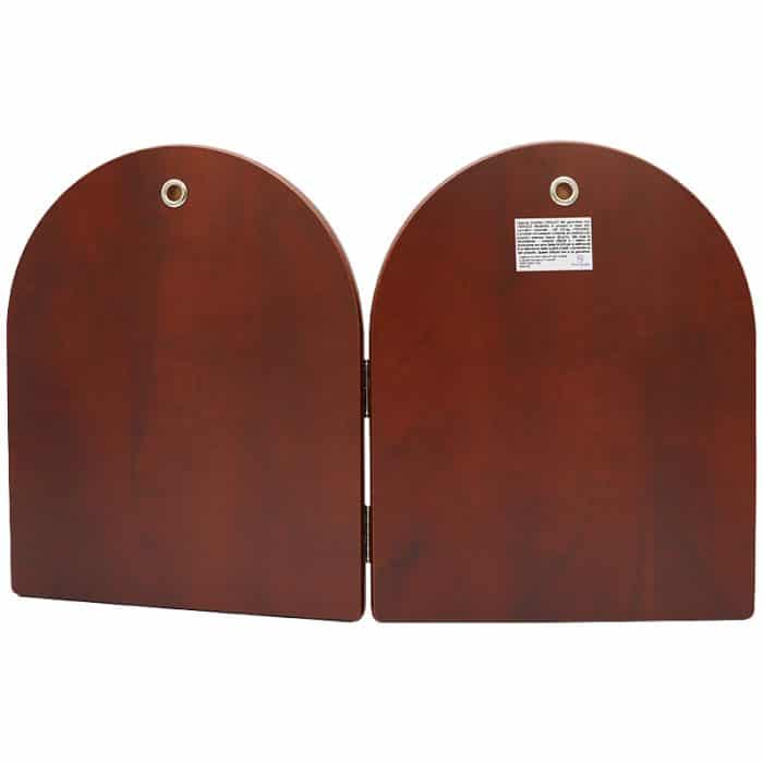 彩色银浮雕摆台圆拱-圣母+基督 Catholic religious art