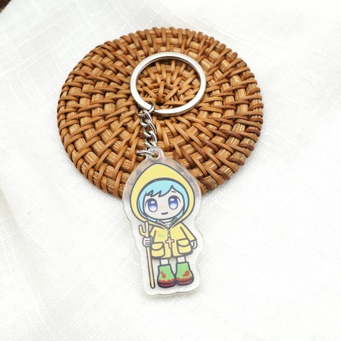 钥匙扣- 2025禧年-黄衣蓝发吉祥物-亚克力11cm Catholic religious art