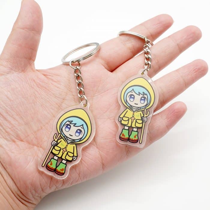 钥匙扣- 2025禧年-黄衣蓝发吉祥物-亚克力11cm Catholic religious art