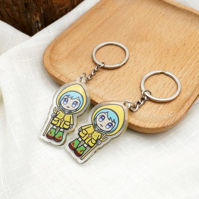 钥匙扣- 2025禧年-黄衣蓝发吉祥物-亚克力11cm Catholic religious art