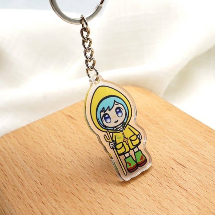 钥匙扣- 2025禧年-黄衣蓝发吉祥物-亚克力11cm Catholic religious art