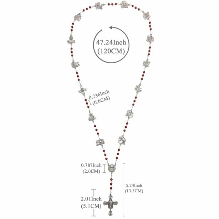 苦路念珠-黑玛瑙6MM链式 Catholic religious art