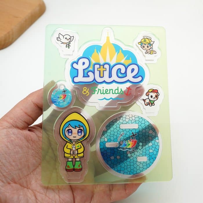 摆件-2025禧年-亚克力-黄衣蜡烛吉祥物-14cm Catholic religious art