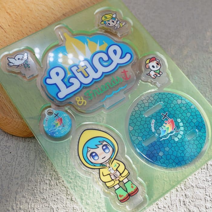 摆件-2025禧年-亚克力-黄衣蜡烛吉祥物-14cm Catholic religious art