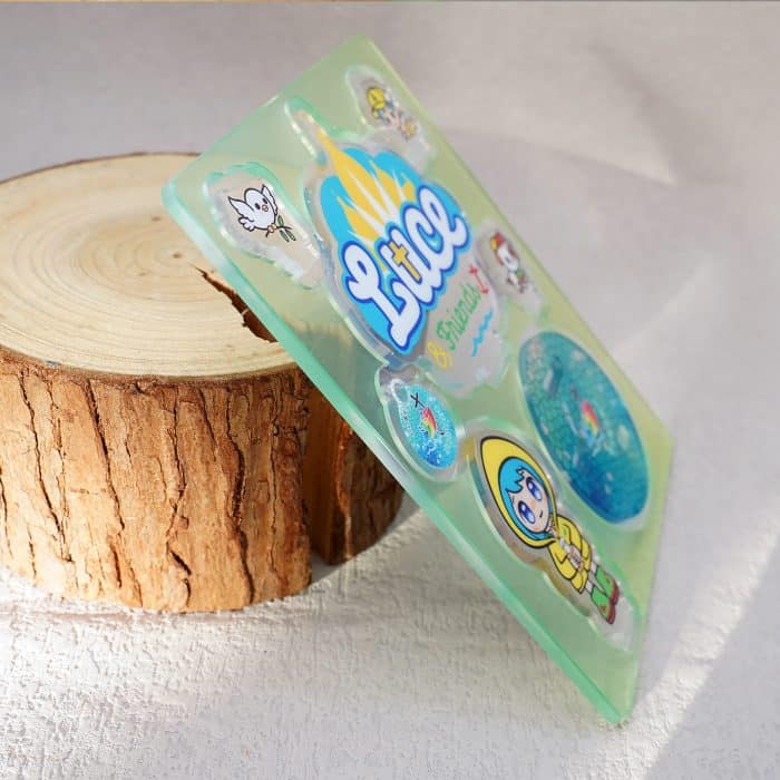 摆件-2025禧年-亚克力-黄衣蜡烛吉祥物-14cm Catholic religious art