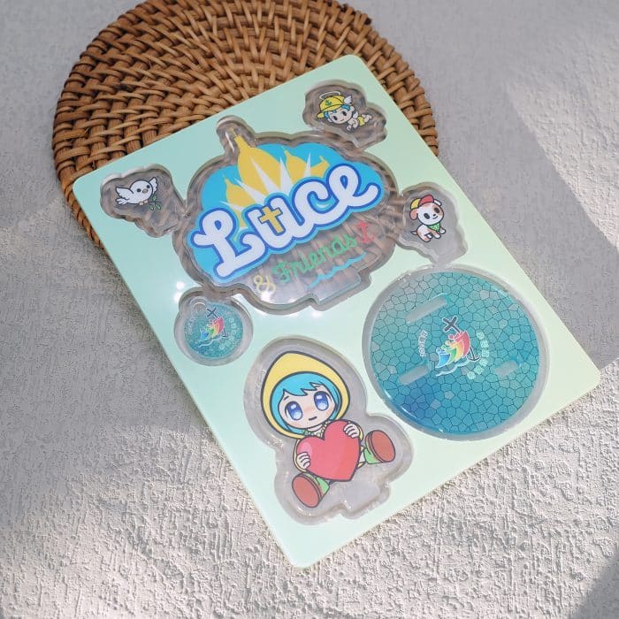 摆件-2025禧年-亚克力-黄衣爱心吉祥物-14cm Catholic religious art