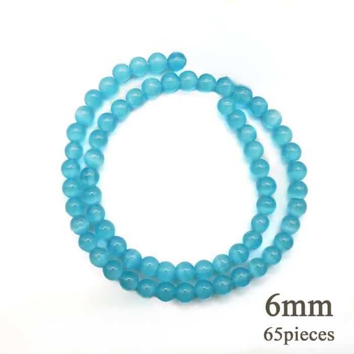 DIY珠子-云边蓝猫眼6mm（1条约65颗） Catholic religious art