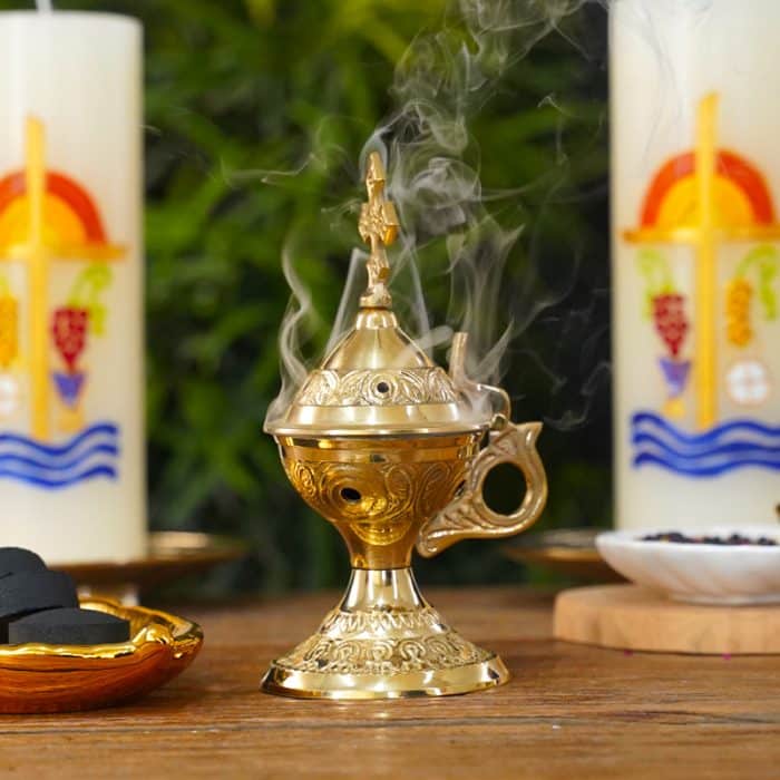 【现货】香炉-黄铜-高14厘米 Catholic religious art