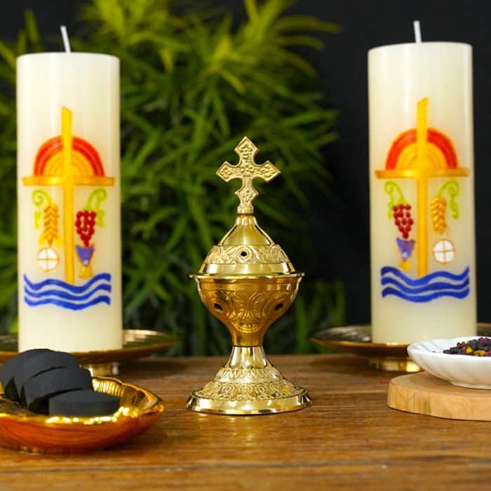 【现货】香炉-黄铜-高14厘米 Catholic religious art