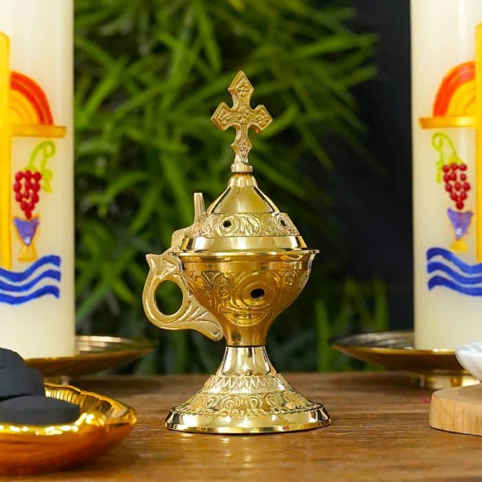 【现货】香炉-黄铜-高14厘米 Catholic religious art