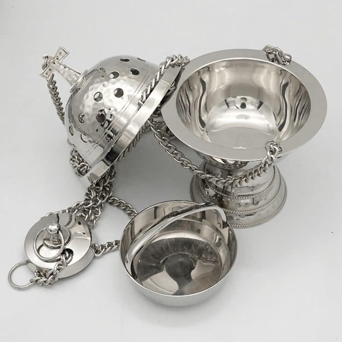 【现货】提炉-黄铜-镀镍-高19cm Catholic religious art