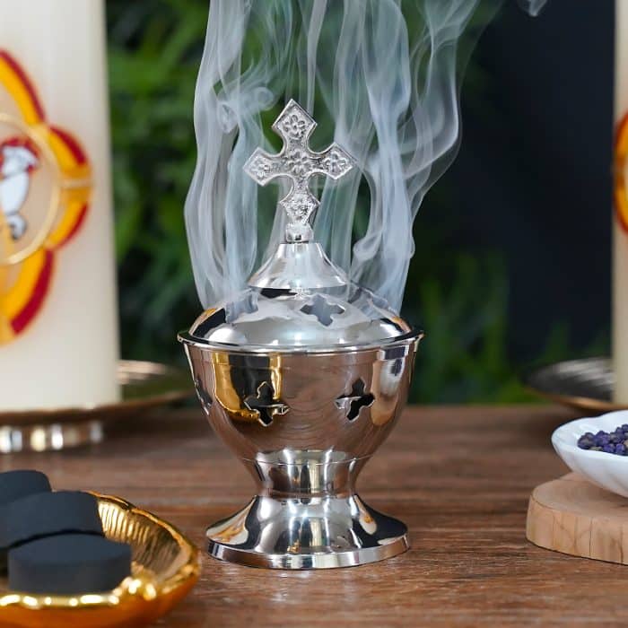 【现货】香炉-镀镍-高13cm Catholic religious art