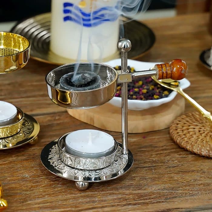 【现货】香炉可调节镀镍 高11厘米 Catholic religious art