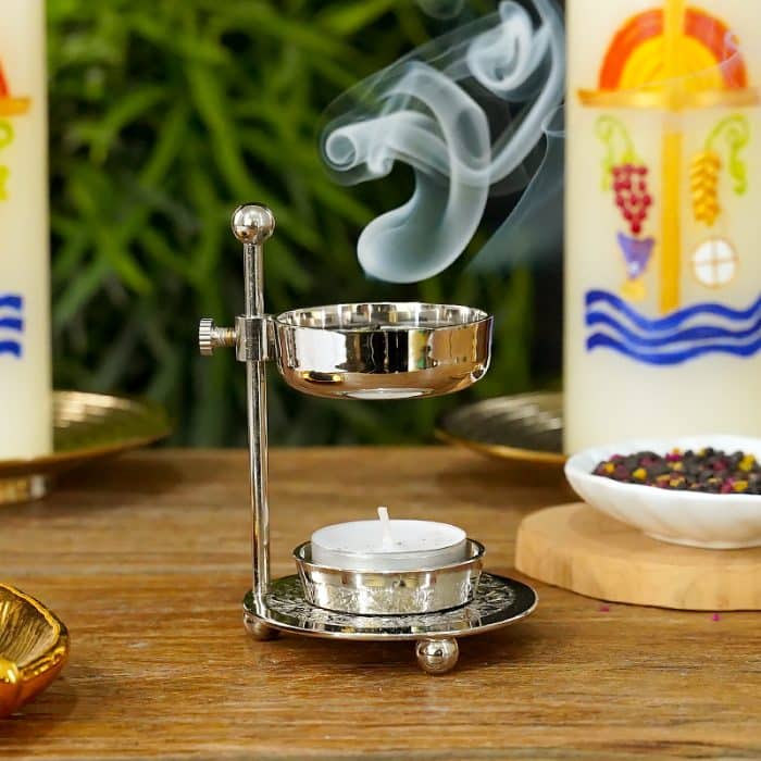 【现货】香炉可调节镀镍 高11厘米 Catholic religious art