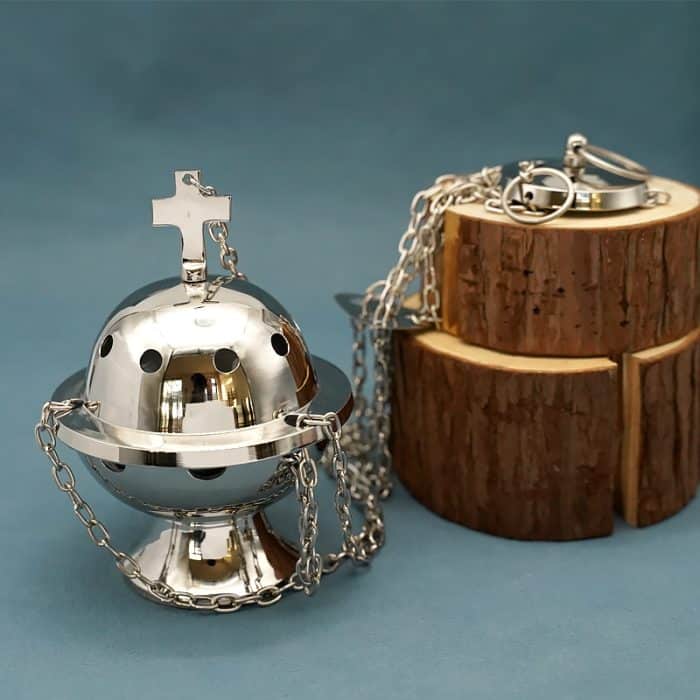 【现货】提炉-黄铜-带十字-高13cm Catholic religious art