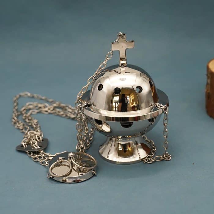 【现货】提炉-黄铜-带十字-高13cm Catholic religious art