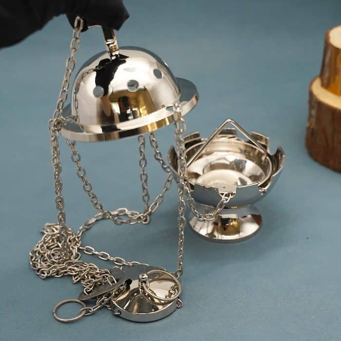 【现货】提炉-黄铜-带十字-高13cm Catholic religious art