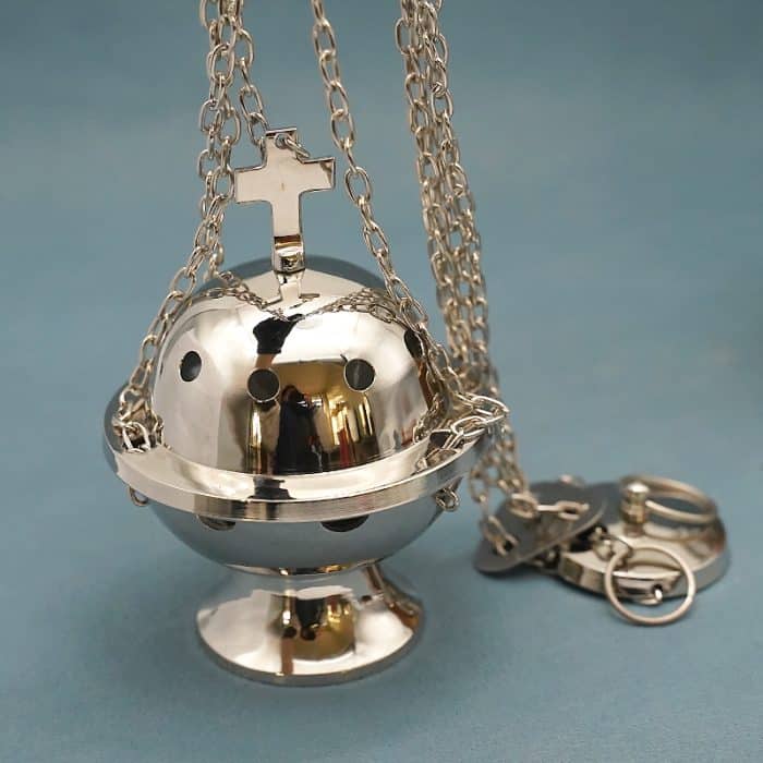 【现货】提炉-黄铜-带十字-高13cm Catholic religious art