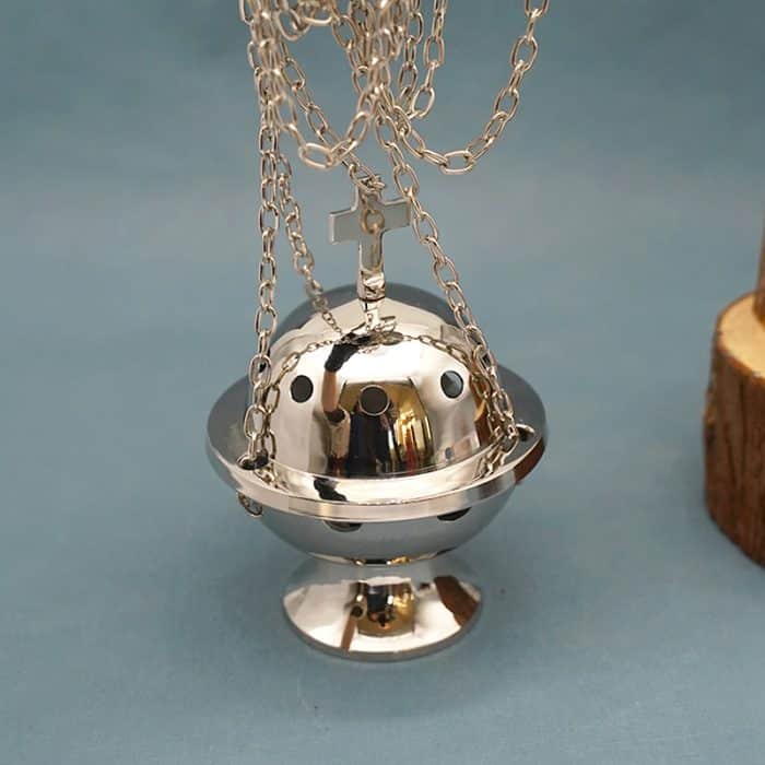 【现货】提炉-黄铜-带十字-高13cm Catholic religious art