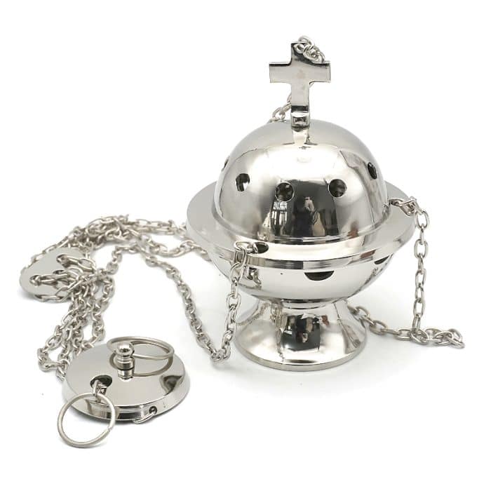 【现货】提炉-黄铜-带十字-高13cm Catholic religious art