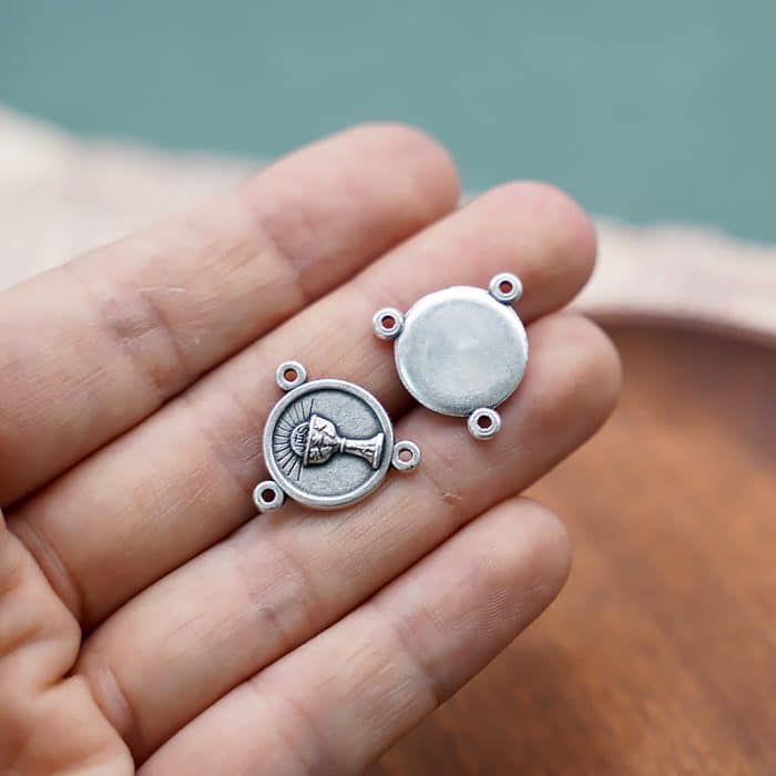 DIY三通-圣体-锌合金-1.4cm Catholic religious art