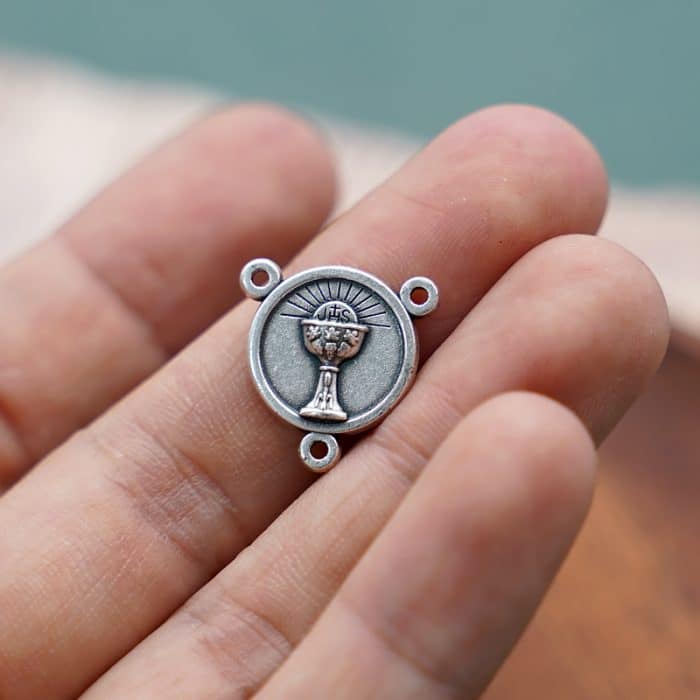 DIY三通-圣体-锌合金-1.4cm Catholic religious art