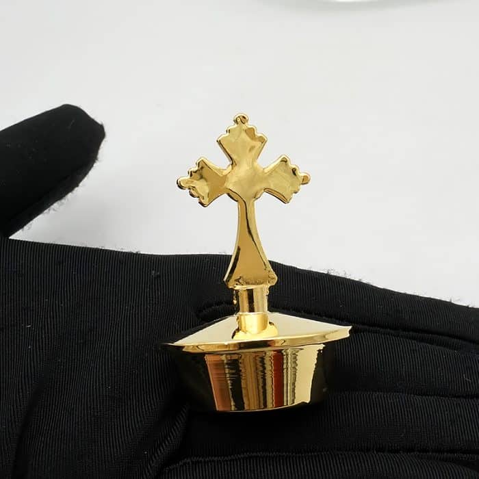 【现货】带玻璃托盘和瓶盖 酒水壶 18x14 cm-100ml Catholic religious art