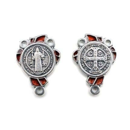 DIY三通-圣本笃-锌合金-红色-2cm