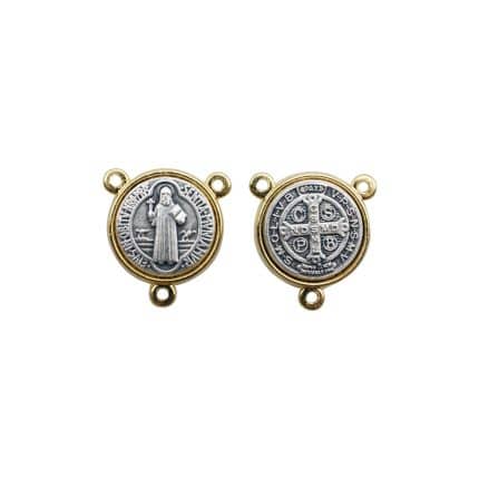 DIY三通-圣本笃-锌合金-双色-1.6cm