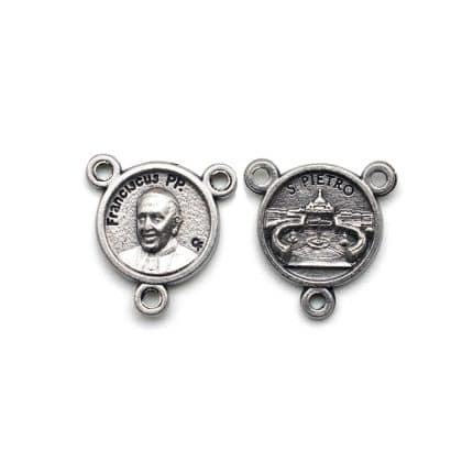 DIY三通-教宗方济各+伯多禄广场-锌合金-1.3cm