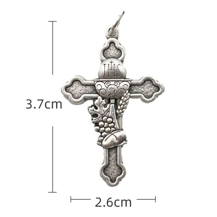 DIY十字架-圣体圣事-锌合金-3.7cm Catholic religious art