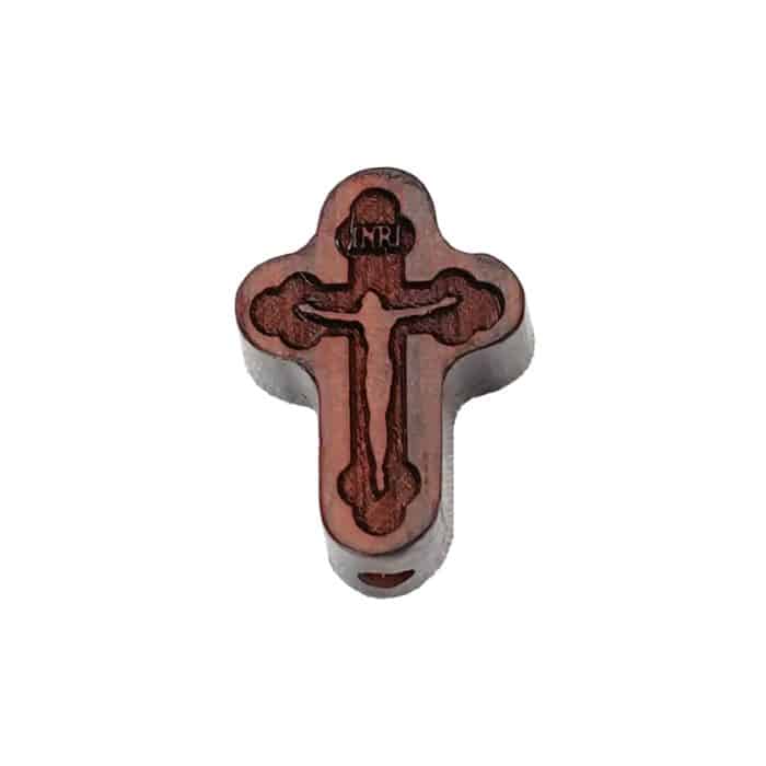 DIY双通-十字架-激光雕刻凹凸-紫檀木-1.7cm Catholic religious art