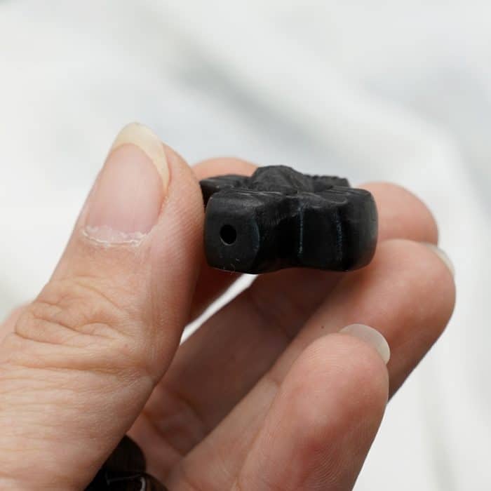 DIY双通-耶稣头像-圆角-黑檀木-2.4cm Catholic religious art