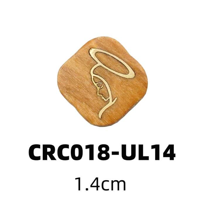 DIY双通-圣母-黄铜嵌木-橄榄木-1.4cm Catholic religious art