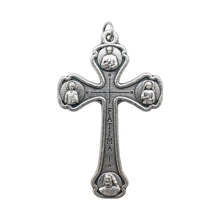 DIY十字架-法蒂玛圣母-锌合金-5.0x3.4cm Catholic religious art