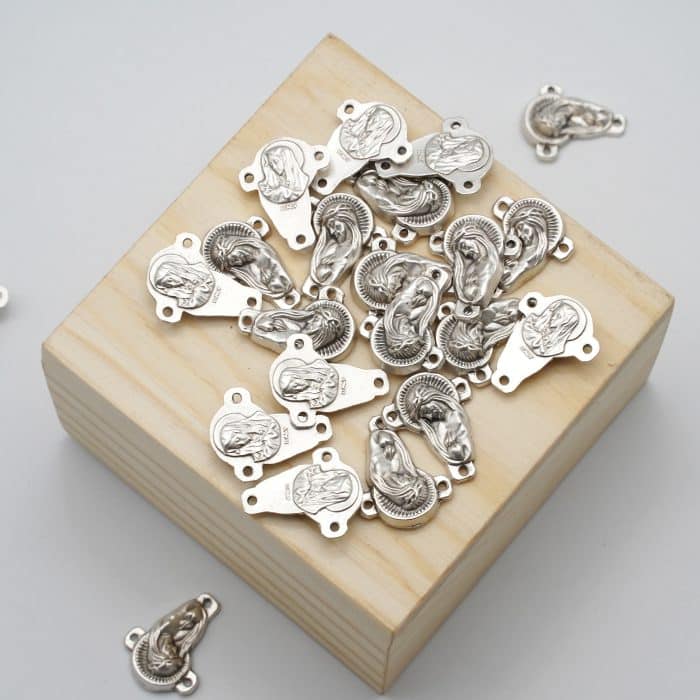 DIY三通-圣母圣心-锌合金-1.8cm Catholic religious art